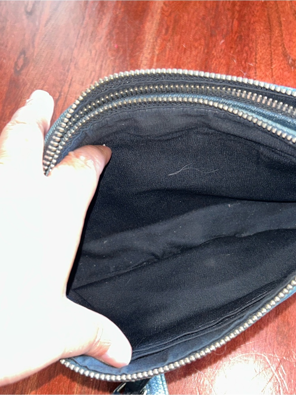Coach Denim Mia two-Toned Crossbody Bag 91458 - Picture 9 of 13